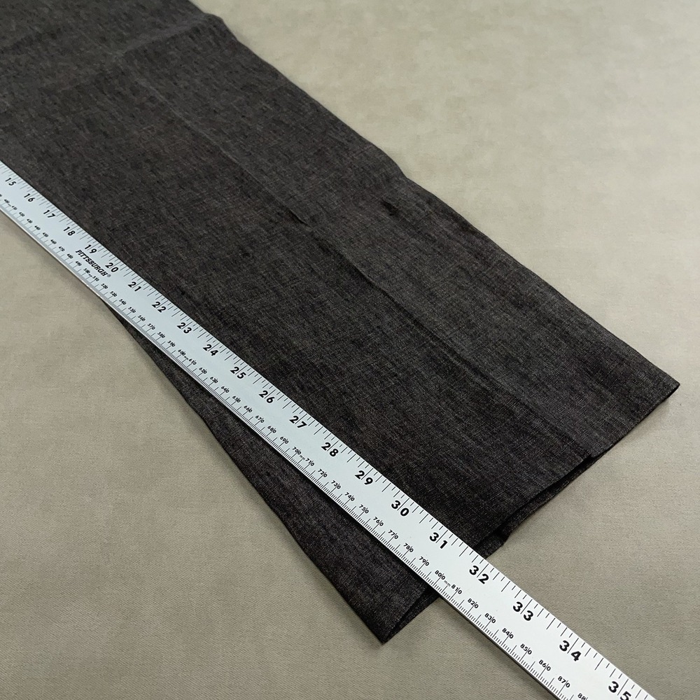 Ermenegildo Zegna Pants Mens 34x32 Gray 100% Linen Straight Leg Dress Business - Picture 13 of 15